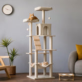 MWPO 70.1“ Large Wooden Modern Cat Tree W844